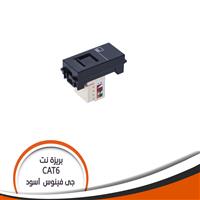 بريزة نت جى فينوس فلات -اسود RG6 تركب على كبل CAT6